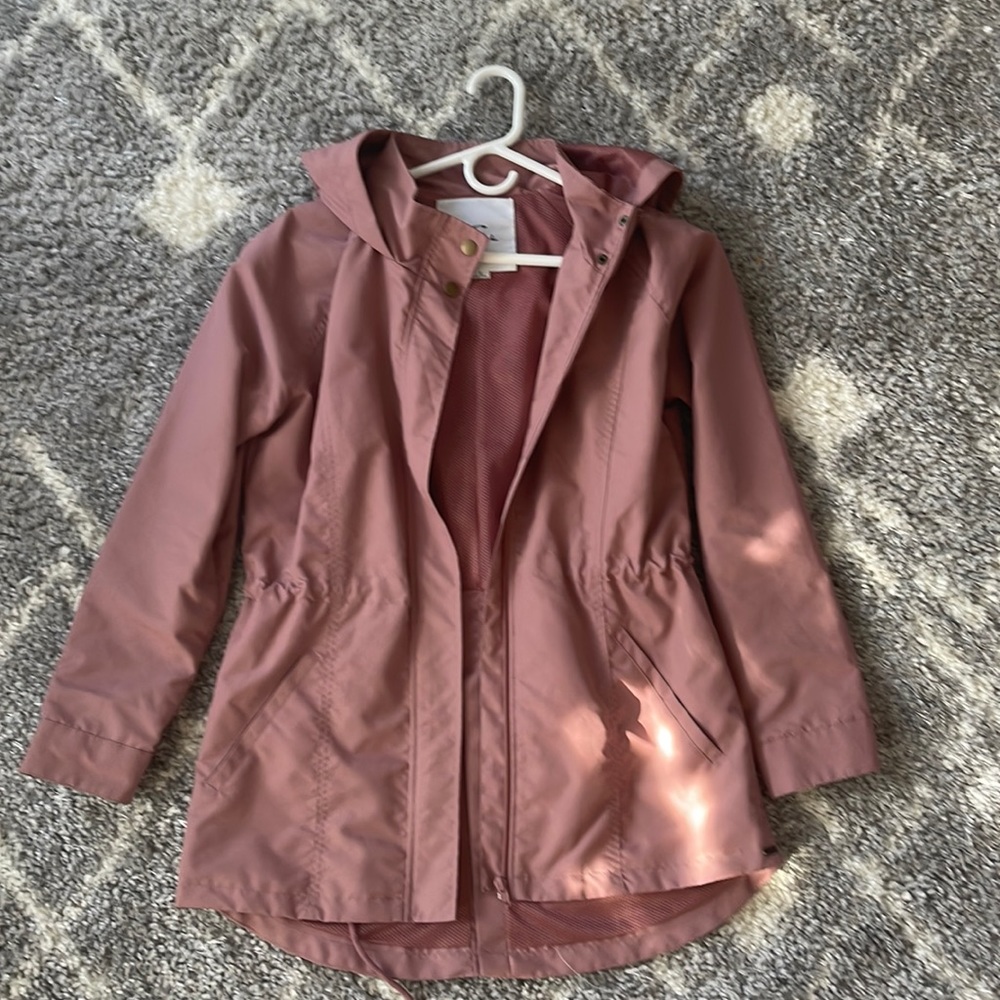 pink/rose rain/winter jacket